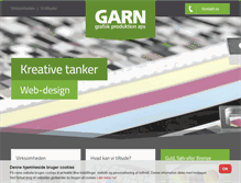 Tablet Screenshot of garn-grafisk.dk